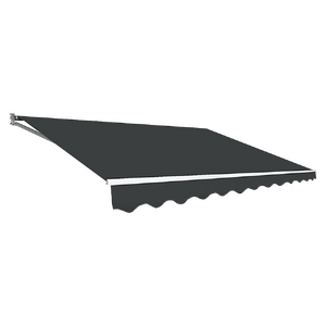 Outdoor Folding Arm Awning Retractable Sunshade Canopy Grey 5.0m x 2.5m
