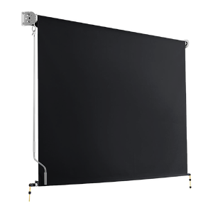 Retractable Straight Drop Roll Down Awning Garden Patio Screen 3.0X2.5M
