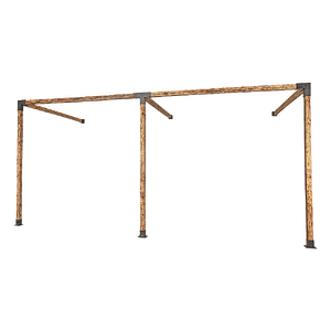 Roof Pergola Gazebo Shed Matte Black Steel Brackets DIY Kits