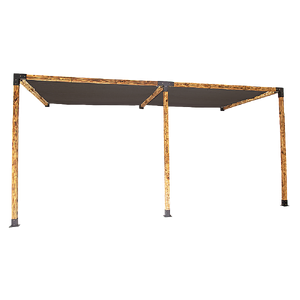 Roof Pergola Gazebo Shed Matte Black Steel Brackets and Black Screens DIY Kits