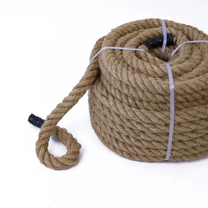 35m 100% Natural Jute Rope Twisted Decking Cord Garden Boating Sash Camping 32mm