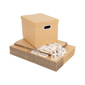 10Pcs Corrugated Cardboard Storage Boxes ‚Äì Multi-Purpose Organising Cartons