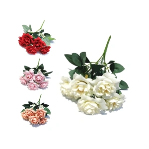 bulk 36 Artificial Rose Bunch Assort 27cm