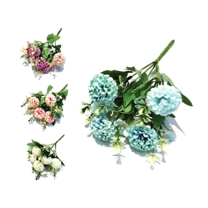 bulk 36 Artificial Chrysanthemun Bunch Assort 31cm