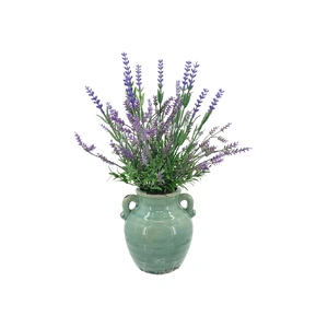 Artificial Lavender in Ceramic Pot 34cm