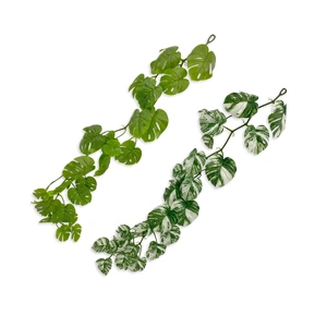 bulk 12 Artificial Green Monstera Garland 120cm