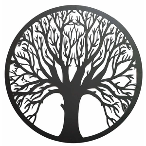 Welcome Tree Metal Wall Art 40cm