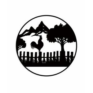 Farm Fence Wall Art 99x99cm