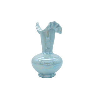Mermaid Iridescent Ceramic Vase Blue