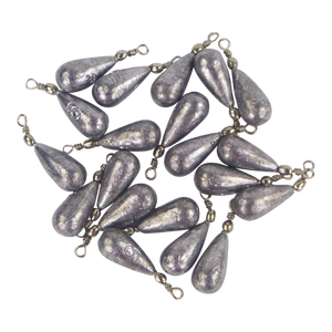 Swimerz 5gm Teardrop Sinker, Lead, 20 pack