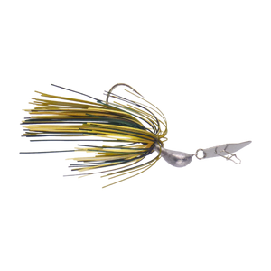 14gm Bladed Swim Jig, Chatterbait, Camo Green, 2 pack