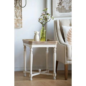 SHABBY SQUARE SIDE TABLE