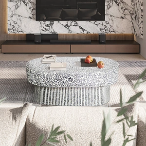 FLORAL MOTHER OF PEARL COFFEE TABLE