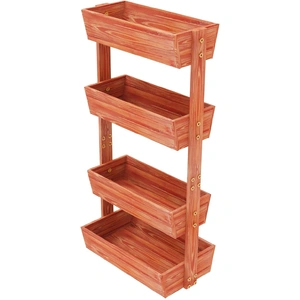 Fin Xxl Super Durable Elevated Planter Freestanding Rotatable Planter Box Garden Bed