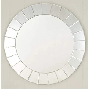 Ultra-modern Round Accent Mirror Venetian Ornate Mirror Decorative Wall Mirror