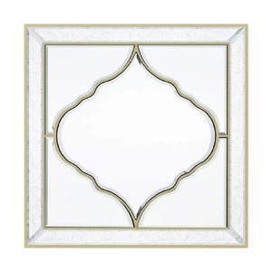 High-grade Unique Decorative Accent Mirror Elegant Square Wall Silver HD Mirror