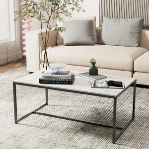 Elegant Heavy Duty Stone Coffee & Side Table