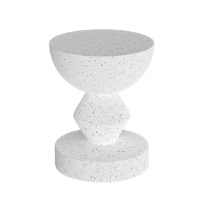 Stylish Lightweight Concrete Sofa Side Table Cement Bedside Table Outdoor Patio