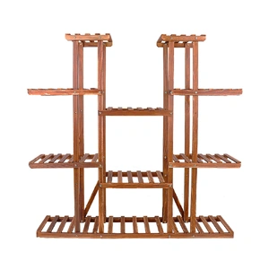 Large Wood Plant Stand Shelf