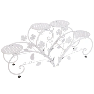 Outdoor Indoor Metal Flower Pots Planter Plant Stands Garden Shelf Racks