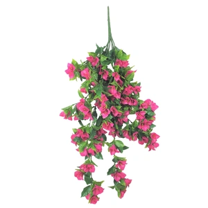 Hanging Artificial Bougainvillea Plant (Pink / Lilac) UV Resistant 90cm