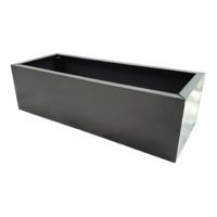 Grey Metal Planter Small
