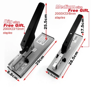 Heavy Duty Big Size Stepler With Free 2000x23/20 Steples Office Stationary