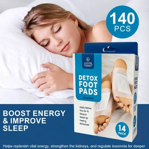 140 Pcs Cleansing Detox Foot Pads ‚Äì 100% Natural Herbal Detox Patches (12‚ÄØ√ó‚ÄØ10‚ÄØcm)