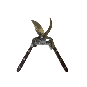 Curved Pruning Shears | Wood & Metal Handle