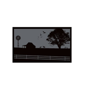 Country Grey 6m x 2.4m recycled poly mat