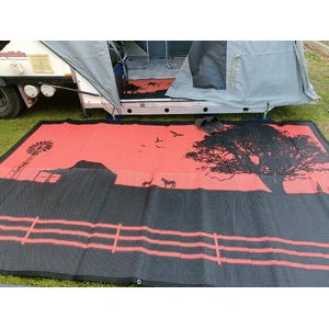 Country Orange 3m x 1.8m recycled poly mat