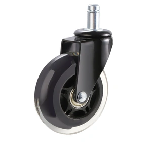 Office Chair Wheels, Set of 5, 76.2 mm Caster Wheels Replacement for Hardwood Floors and Carpet, Heavy Duty Computer Gaming Desk Casters with 59 kg Lo