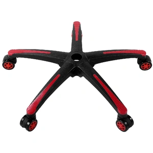Office Chair Base Replacement, 710 mm, 1134 kg Static Load, Heavy Duty Universal Computer Desk Chair Stool Base Part with 5 Casters and Reinforced Leg