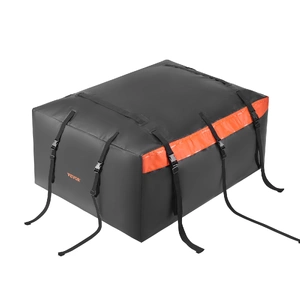 VEVOR Car Rooftop Cargo Carrier Bag, 20 Cubic Feet Roof Cargo Carrier, Heavy Duty 840D PVC 100% Waterproof Car Roof Luggage Bag for All Vehicle with/w