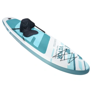 VEVOR Inflatable Stand Up Paddle Board, 152 mm SUP Paddleboard with Removable Kayak Seat, Board Accessories, Pump, Paddle, Fin, Backpack, Ankle Leash,