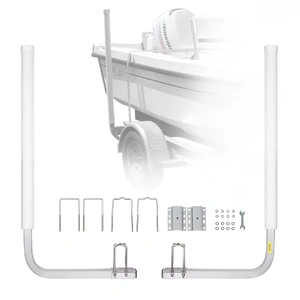 Boat Trailer Guide, 1016mm Adjustable Design Trailer Guide Poles, 2PCS High-Hardness Steel Trailer Guide-Ons, Trailer Guides with PVC Pipe Posts, for 