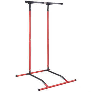 Power Tower Dip Station, 2-Level Height Adjustable Pull Up Bar Stand, Multi-Function Strength Training Workout Equipment, Home Gym Fitness Dip Bar Sta