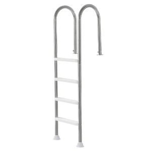 VEVOR 4-Step Stainless Steel Pool Ladder of 2 Handrail for 1371.6 mm Decked Pool