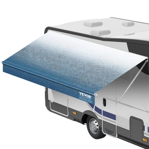 VEVOR RV Awning Fabric Replacement, 3.72m Fabric Length for 3.96mAwning, Heavy Duty 3-Ply 16oz PVC Camper Awning Fabric, Waterproof & UV Protection Ou