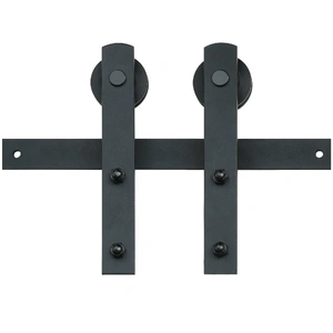 8FT Sliding Barn Door Hardware Closet Track Kit for Single Door I Hanger