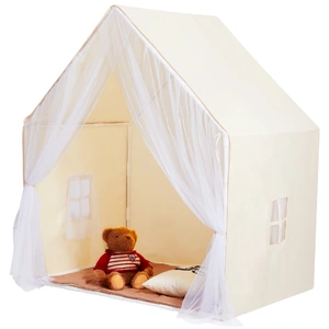 Kids Play Tent, Kids Tent for Kids 1-5 Years Old, Toddler Tent with Mat and Tent Lamp, Tent for Kids with Windows for Indoor and Outdoor, Yurt Tent fo