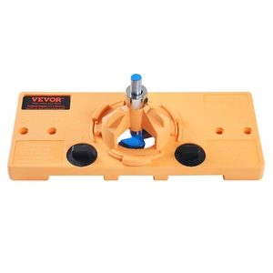 Concealed Hinge Jig, Cabinet Hinge Jig with C-Type Clamp and Accessories, PA66 Nylon and Steel Material, Accurate Hinge Drill Jig Woodworking Tool for