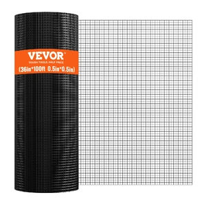 Hardware Cloth, 36'' x 100' Galvanized Wire Mesh Roll, 19 Gauge Chicken Wire Fence Roll, Vinyl Coating Metal Wire Mesh for Chicken Coop Barrier, Rabbi