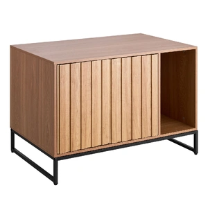 Cat Litter Box Enclosure Furniture, 80 cm Hidden Litter Box Cabinet with Scratch Pad & Storage, Waterproof Cat Washroom End Table Cat House, Fit Most 