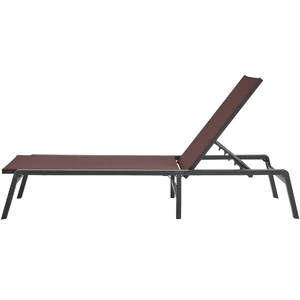 Chaise Lounge Chair Outdoor Patio Lounge Chair with Adjustable 5-Position