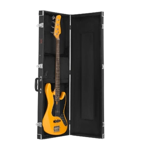 Bass Guitar Hard Case, 1220 mm Rectangular Guitar Hard Case, With Lock Latch Keys Handle, PVC Padding Soft Lining Water-Resistant Hard Shell Guitar Ca