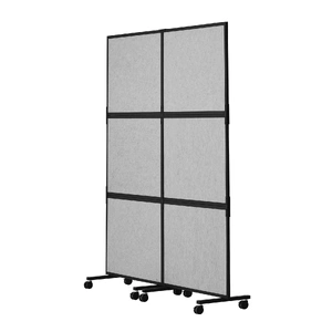 VEVOR Acoustic Room Divider Partition Panel Privacy Screen 2 Pack Light Gray