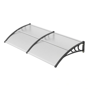 VEVOR Window Door Awning Canopy 965 x 1987 mm, UPF 50+ Polycarbonate Entry Door Outdoor Window Awning Exterior, Front Door Overhang Awning for Sun Shu
