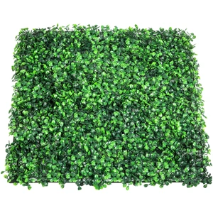 VEVOR Artificial Boxwood Panel UV 12pcs Boxwood Hedge Wall Panels Artificial Grass Backdrop Wall 20X20" 4cm Green Grass Wall Fake Hedge for Decor Priv