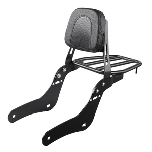 VEVOR Motorcycle Backrest Sissy Bar with Luggage Rack for Honda Rebel 2017-2022